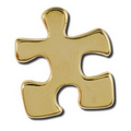 Stock Puzzle Piece Lapel Pin